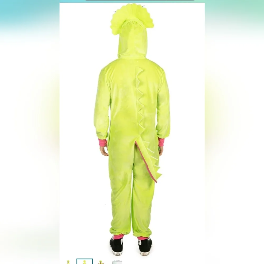 Tipsy Elves‎ NWT Adult Triceratops Dinosaur Halloween Costume Size XL - Picture 2 of 4